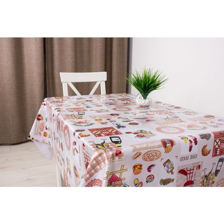 клеенка Mirror Пикник шир.140см бежевый, арт.15047