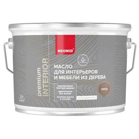 масло для дерева NEOMID Interior 2л орех, арт. Inter-2/орех