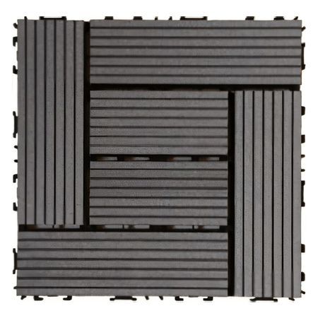 паркет садовый MasterDeck 300х300мм 11 штук (1м2) цвет антрацит