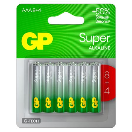батарейка GP Batteries Super G TECH 1,5 В LR6 АА 12шт