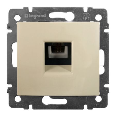 розетка 1 пост телефонная RJ11 LEGRAND Valena слоновая кость