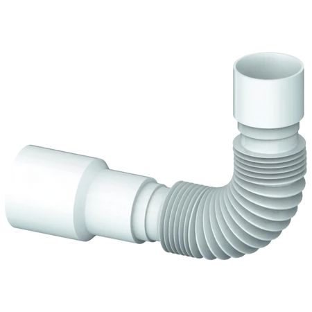 труба гофрированная UNICORN 40х40/50 400мм белая