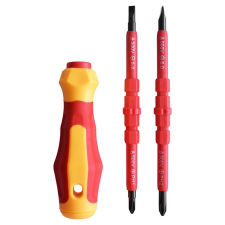 набор отверток диэлектрических UGO LOKS 5 предметов