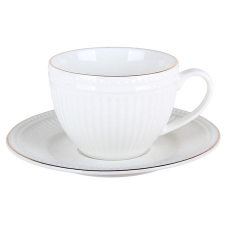 чашка с блюдцем QUINSBERRY Grace 265мл фарфор