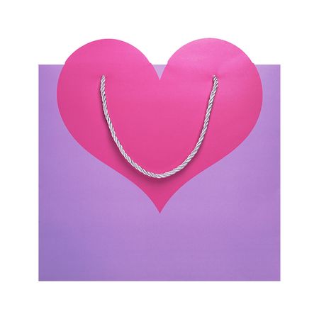 Сумка бумажная FUN HEARTS в ассортименте l бумажная скульптура