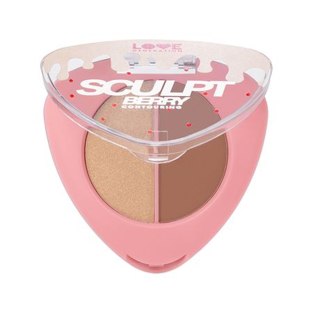 Палетка для контуринга лица LOVE GENERATION SCULPTBERRY тон 01 Cocoa milk