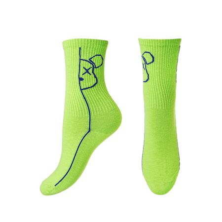 Носки TRENDY LOOK HIP HOP BEAR салатовые one size