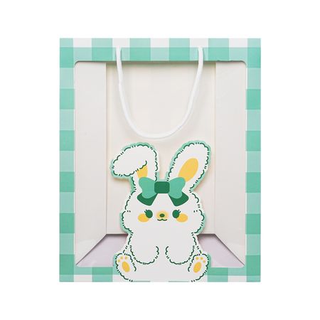 Сумка бумажная FUN with window BLUE в ассортименте l бумажная скульптура