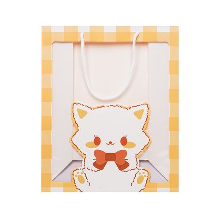 Сумка бумажная FUN with window ORANGE в ассортименте l бумажная скульптура