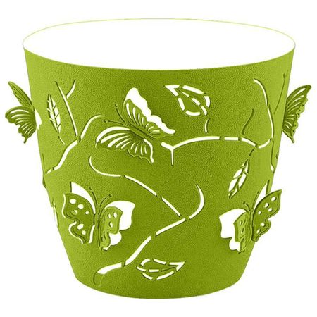 горшок двойной Бабочки 3D 5,3л d22,5см h20,5см лиственно-зеленый пластик сергей юрьевич волков пастыри черные бабочки