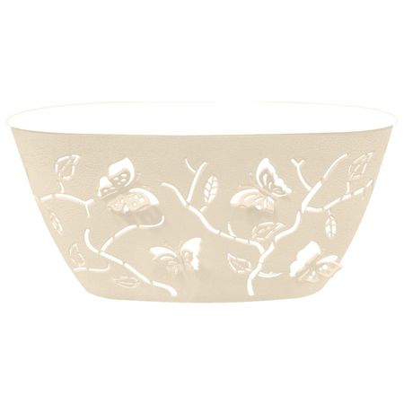 горшок двойной Бабочки 3D 4л 30х15х15см песочно-белый пластик сергей юрьевич волков пастыри черные бабочки