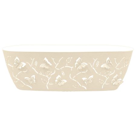 горшок двойной Бабочки 3D 7,3л 47х16х15см песочно-белый пластик сергей юрьевич волков пастыри черные бабочки