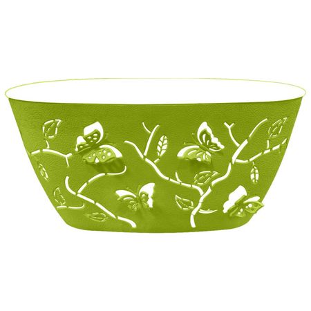 горшок двойной Бабочки 3D 4л 30х15х15см лиственно-зеленый пластик сергей юрьевич волков пастыри черные бабочки