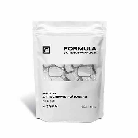 Таблетки для посудомоечной машины F FORMULA Таблетки ALL IN ONE для посудомоечной машины