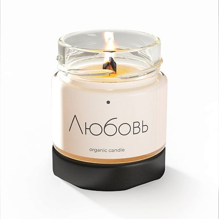 Свеча ароматическая DECOREZ Свеча ароматические из натурального воска с деревянным фитилём 