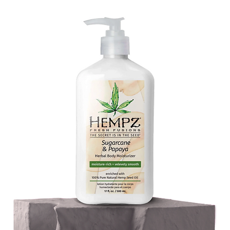 Молочко для тела HEMPZ Молочко для тела Сахарный Тростник и Папайя для эффективного увлажнения