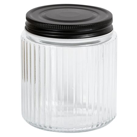 банка для продуктов ESPRADO Faceta 0,55л круглая стекло, нерж.сталь