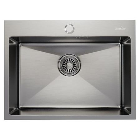 мойка настольного монтажа MIXLINE PRO 600х450х220мм сатин нержавеющая сталь