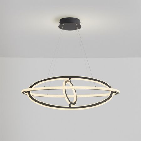 люстра подвесная FREYA Collie LED 132Вт черный