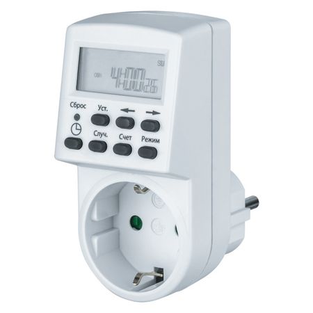таймер электронный NAVIGATOR недельный 3500 Вт 20пр/1мин белый