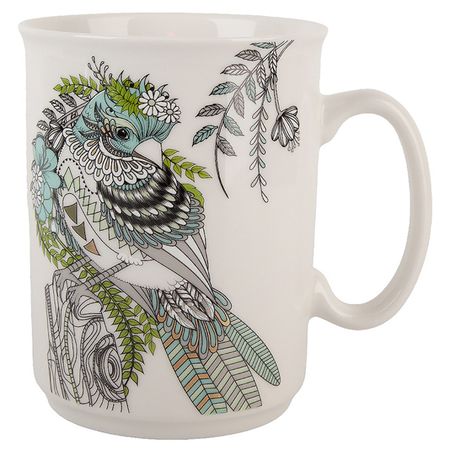 кружка NOUVELLE HOME Райская птица 435мл фарфор