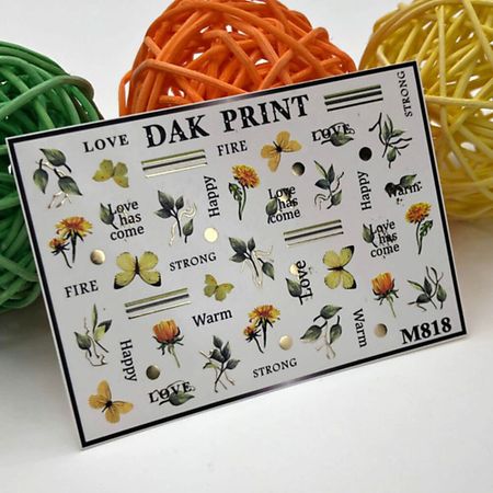Слайдеры DAK PRINT Слайдер-дизайн для ногтей M818