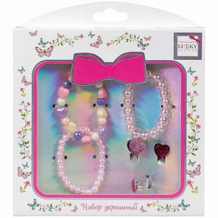 Набор бижутерии LUKKY Набор украшений из перламутровых бусин Блестящее сердце