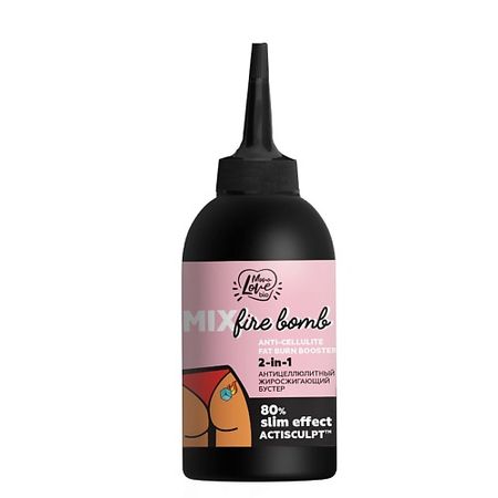 Масло для тела MONOLOVE BIO Антицеллюлитный жиросжигающий бустер 2 в 1 MIX FIRE BOMB
