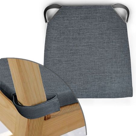 сиденье для стула Рогожка 40х39см серое, арт.СИР-4039 сер