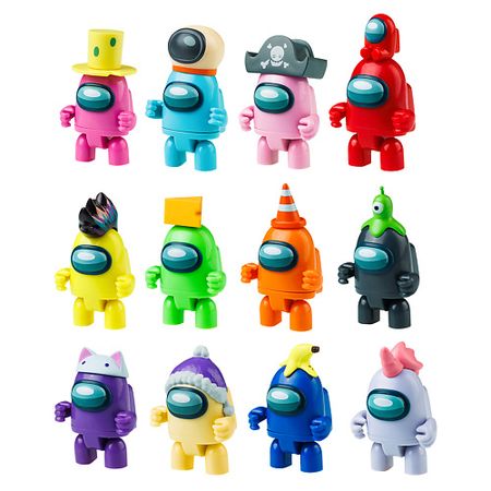 Набор детский AMONG US Набор фигурок 3 серия, с подвижными элементами + аксессуары