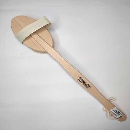 Щетка для тела RIFFI Щётка для сухого массажа со съёмной ручкой бук натуральная щетина