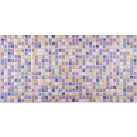 панель ПВХ Регул Декопан Мозаика Песок бристольский желто-фиолетовая 957х480х0,4 мм