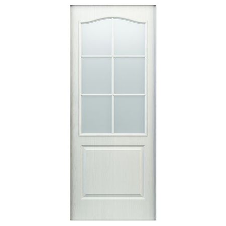 дверь межкомнатная с пластиковыми вставками Палитра 600х2000мм белая