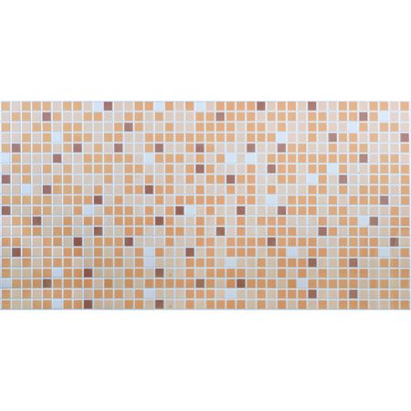 панель ПВХ Регул Декопан Мозаика Коричневый микс коричневая,957х480х0,4 мм