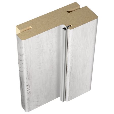 короб дверной Velldoris 74х30х2100 мм санторини белый