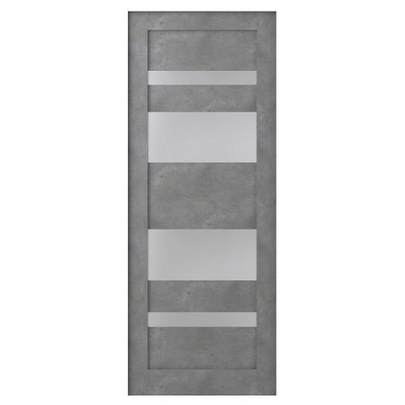 дверь межкомнатная со стеклом Belwooddoors Мирелла 800х2000мм серая