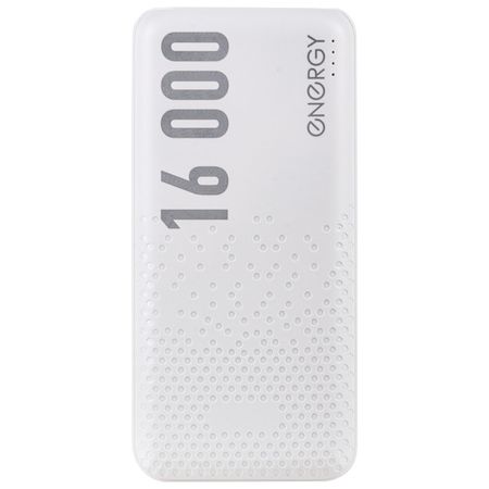 аккумулятор внешний ENERGY 8W Travel 16000мАч белый выход есть