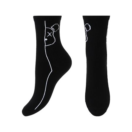 Носки TRENDY LOOK HIP HOP BEAR черные one size