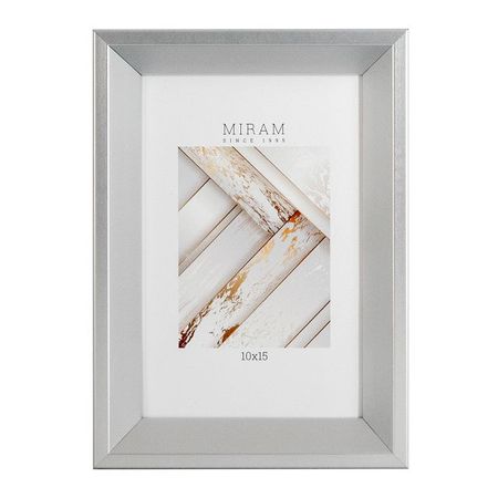 фоторамка МИРАМ 100х150мм серебро пластик