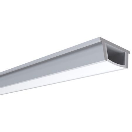 профиль алюминиевый APEYRON гибкий накладной для светодиодной ленты 15х5,6мм комплект 2м серебро