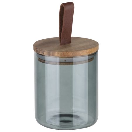 банка для продуктов LEONORD Albero Di Marmo 0,45л круглая стекло, дерево