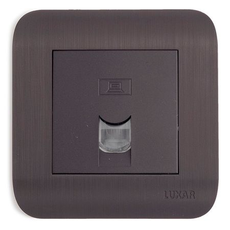 розетка 1 пост компьютерная LUXAR Deco RJ-45 IP20 венге