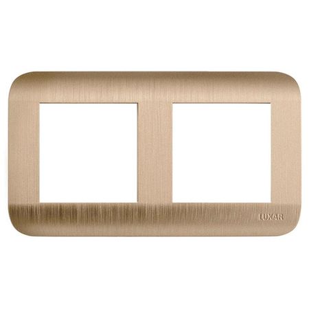 рамка 2 поста LUXAR Deco шампань