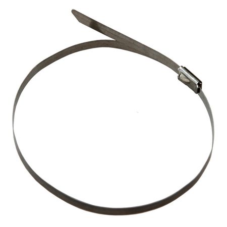 хомут 152мм сталь серый 10 шт