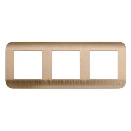 рамка 3 поста LUXAR Deco шампань