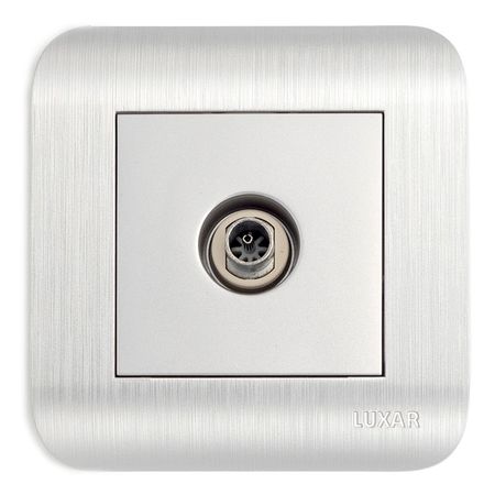 розетка телевизионная LUXAR Deco IP20 серебристый