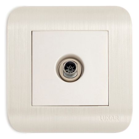 розетка телевизионная LUXAR Deco IP20 белый