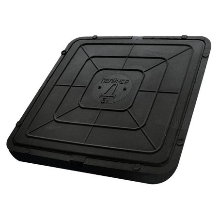 люк полимерно-песчаный квадрат 400x400мм черный