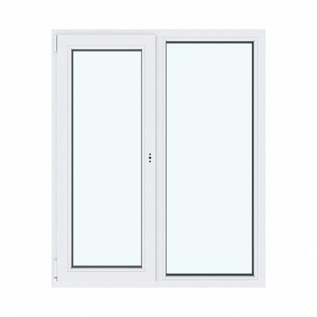 окно ПВХ поворотно-откидное левое 140х116 см