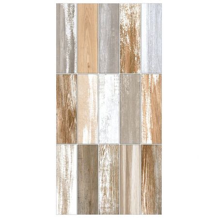 настенная плитка New Trend Congo Brick 30х60 см бело-серая